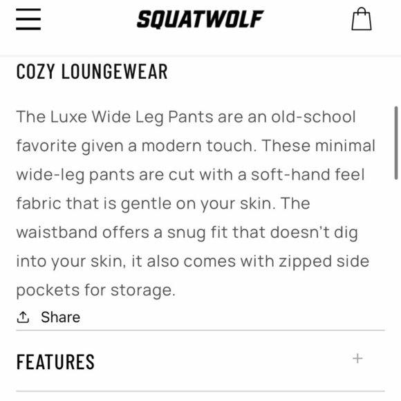 Squat Wolf Lead The Pack Wide Leg High Waist Jogger​ - Picture 15 of 15